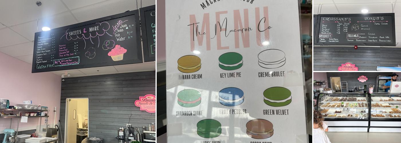 Burney's Sweets & More Menu