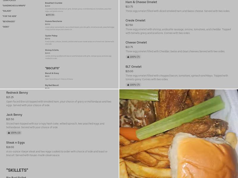 Sidewayz Grille Menu