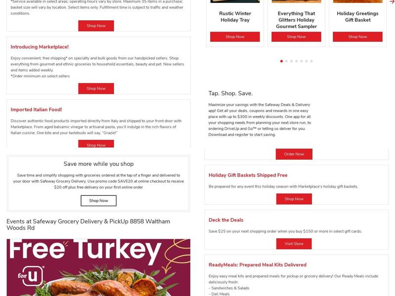 Safeway Menu