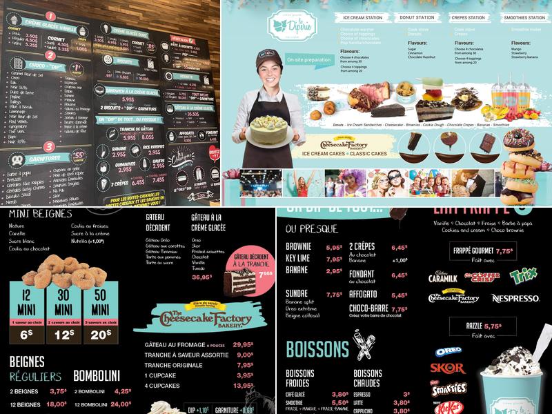 La Diperie Hochelaga Menu