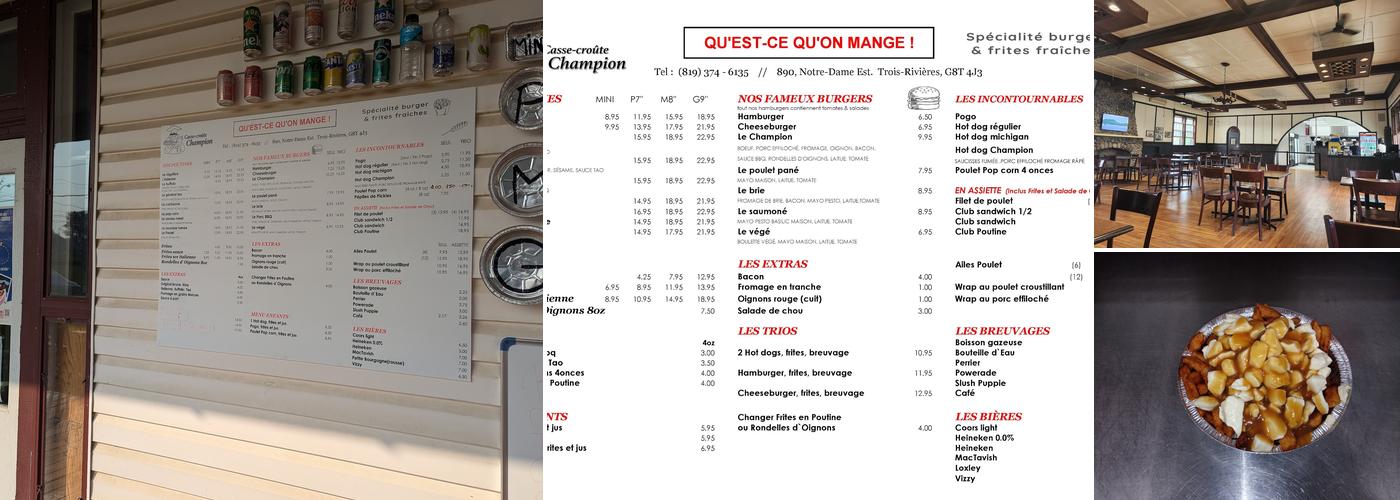 Buffet Champion Enr Menu