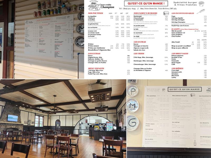 Buffet Champion Enr Menu