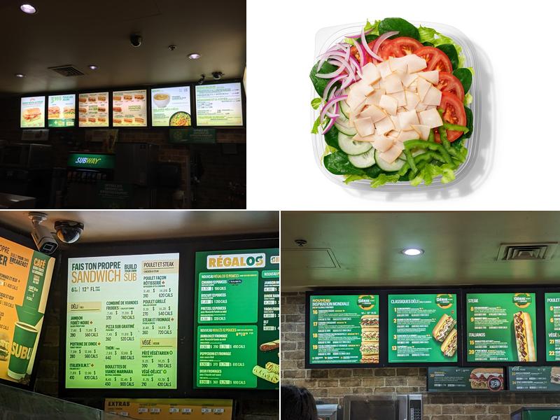 Subway Menu