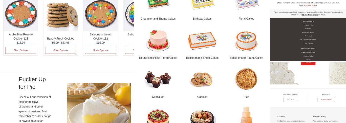 Hy-Vee Grocery Store Menu