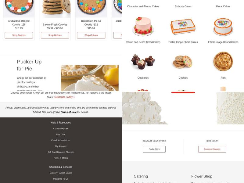 Hy-Vee Grocery Store Menu