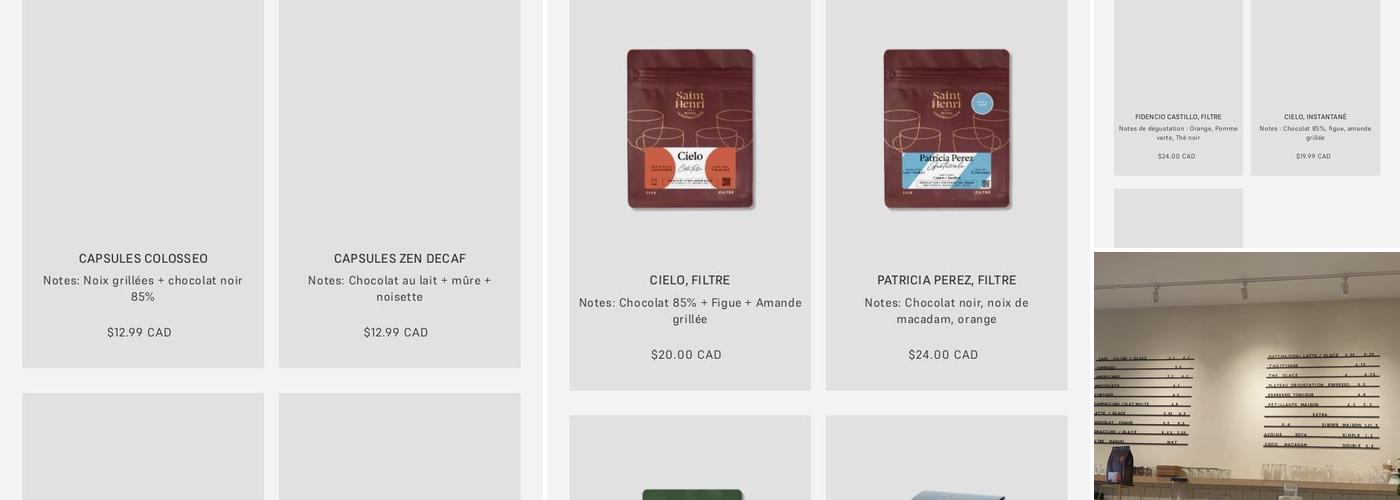 Café Saint-Henri (Verdun) Menu