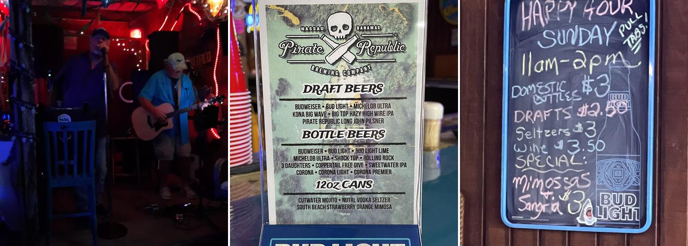 Shipwreck Pub Menu