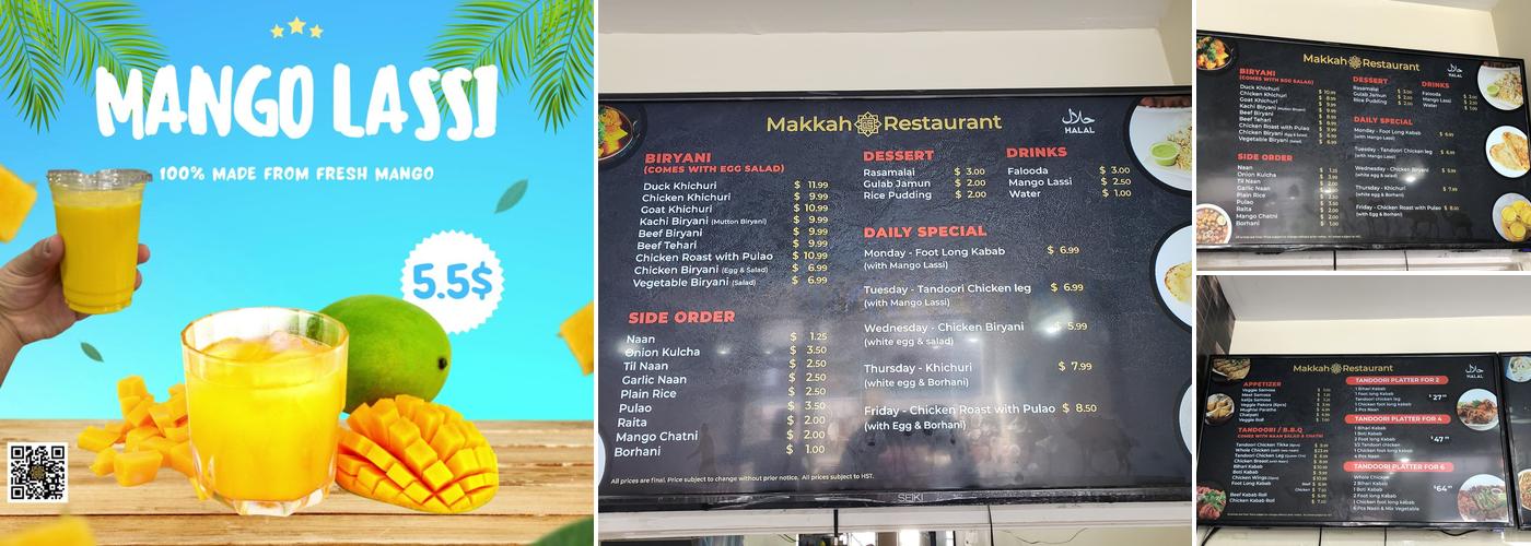 Makkah Restaurant Menu