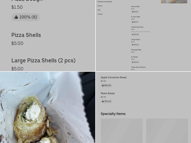 Bun King Bakery and Deli Menu