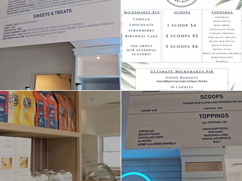 White Caps Sweets & Treats Menu