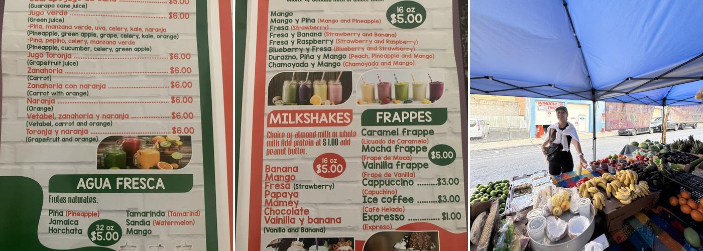 Mr. Mango Menu