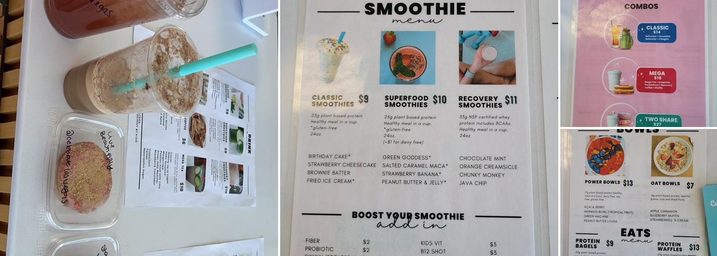 Celebrate Nutrition - Smoothies, Protein Donuts & Energy Teas Menu