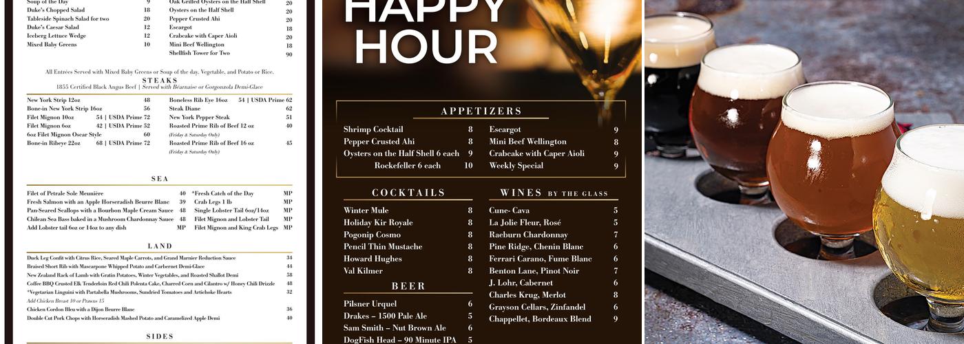 Craft 55 Menu