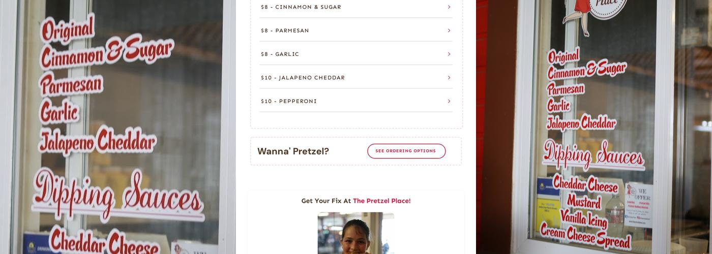 The Pretzel Place Menu
