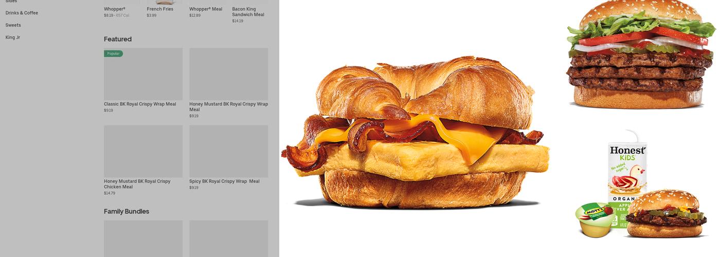 Burger King Menu