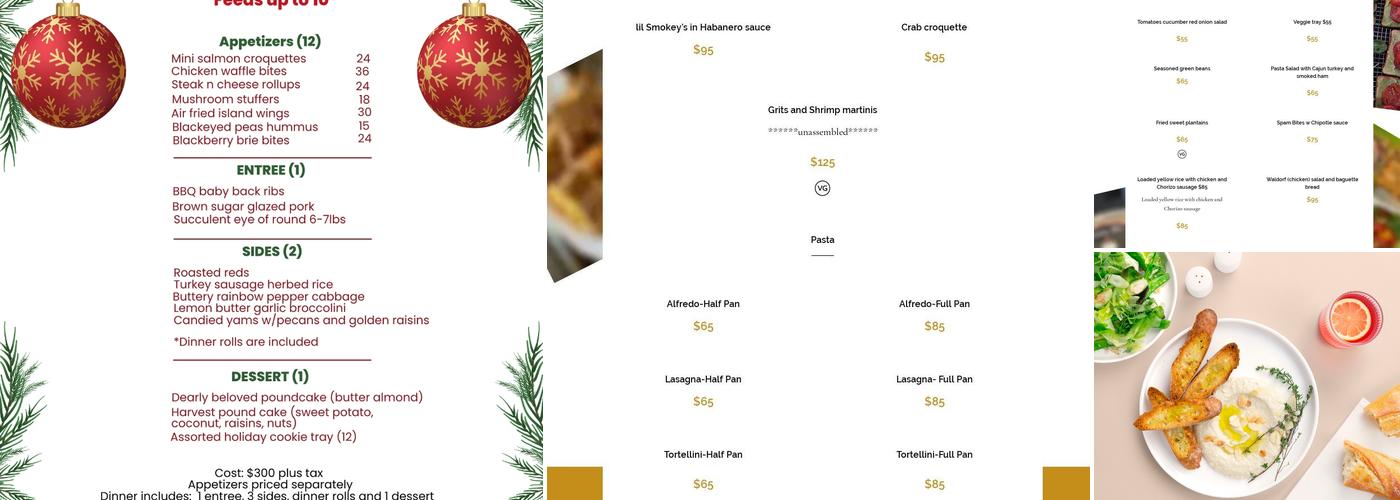 Ma'ama Tee's Cookin & Catering Menu