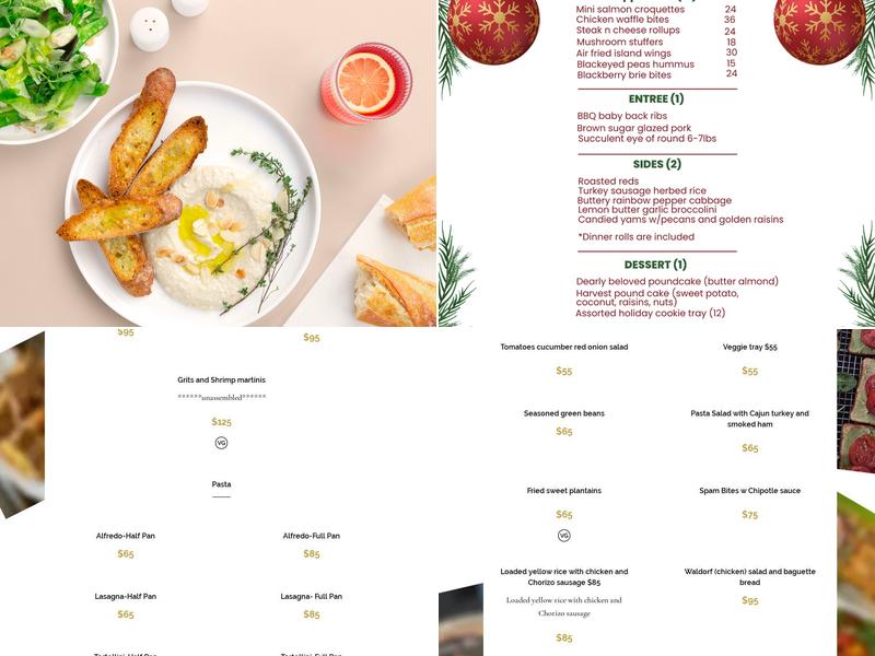 Ma'ama Tee's Cookin & Catering Menu