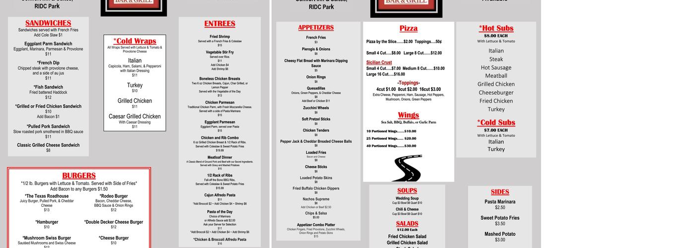 Custom Catering and Banquets Menu