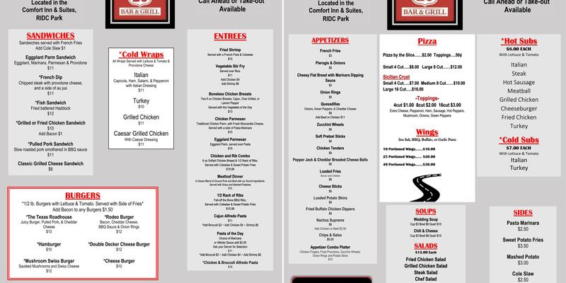 Custom Catering and Banquets Menu