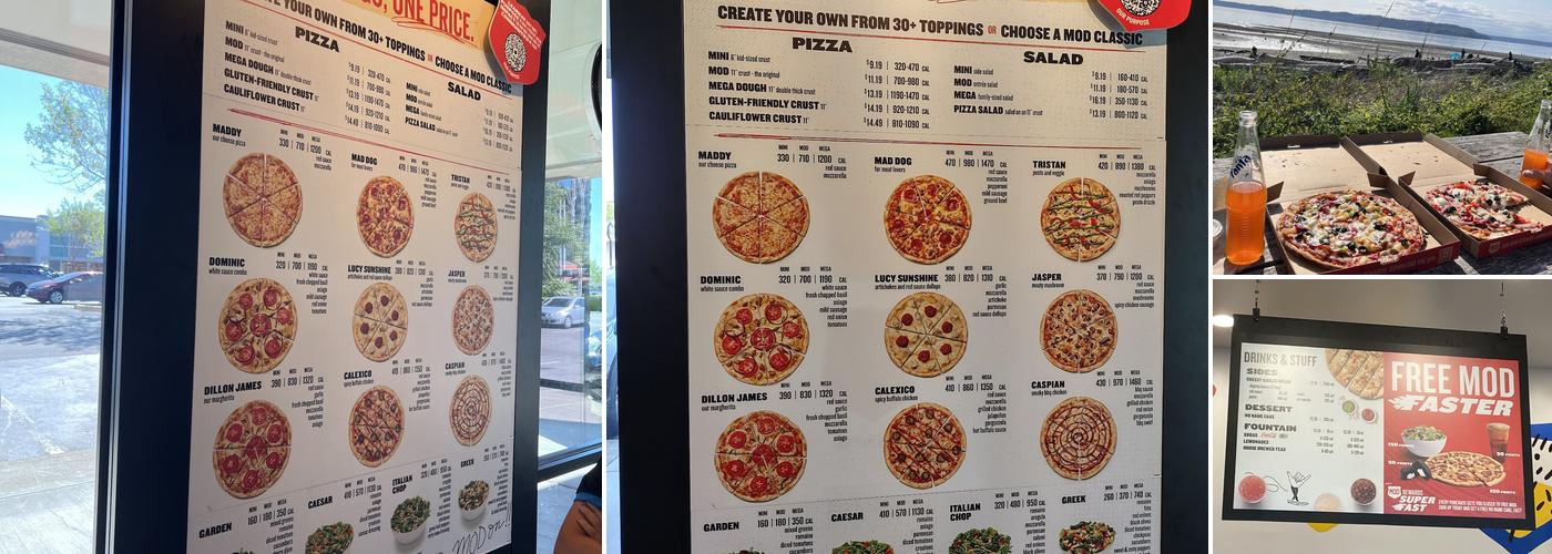 MOD Pizza Menu