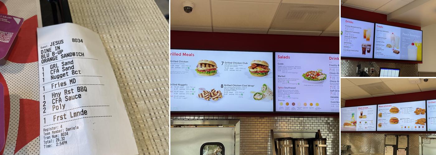 Chick-fil-A Menu