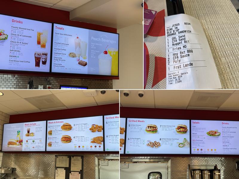 Chick-fil-A Menu