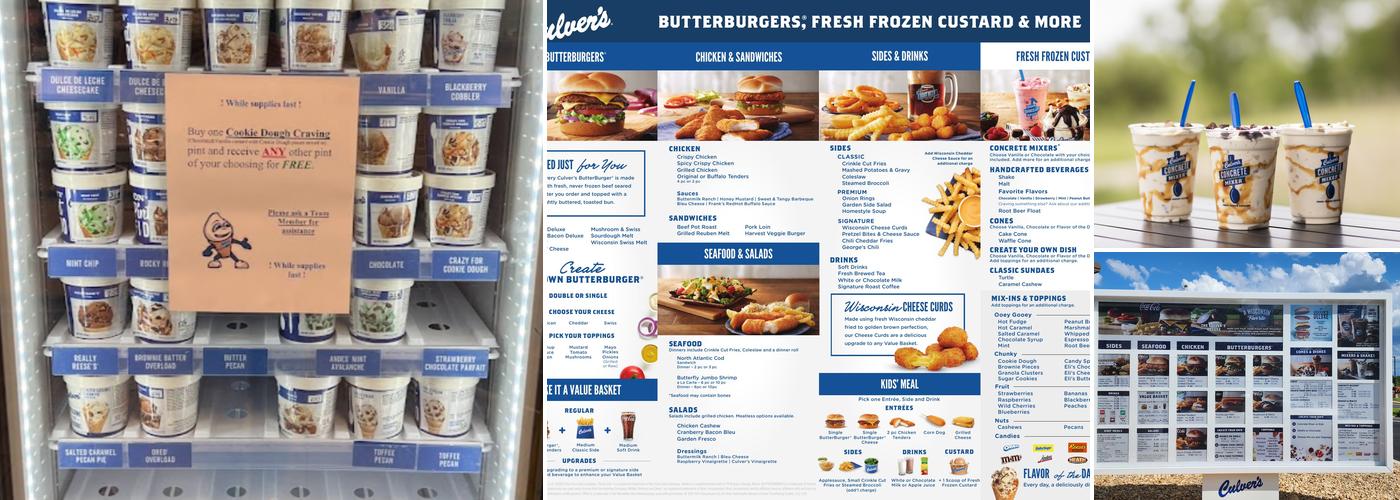 Culver’s Menu