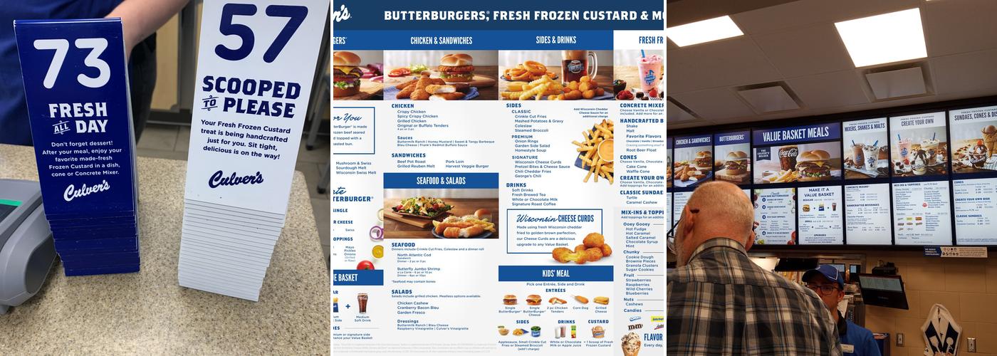 Culver’s Menu