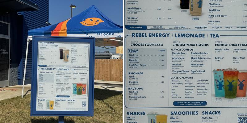 Dutch Bros Coffee Menu