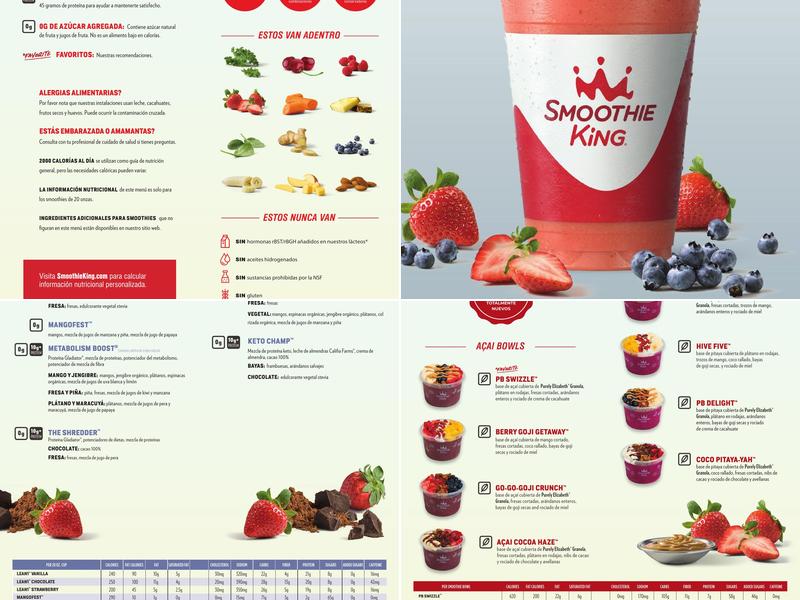 Smoothie King Menu