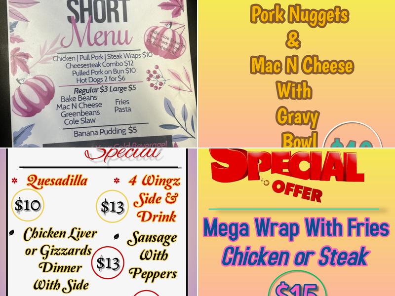 Yetta’s Soul-food Menu