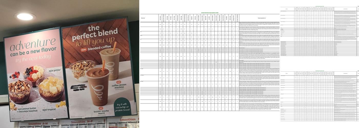 Jamba Menu