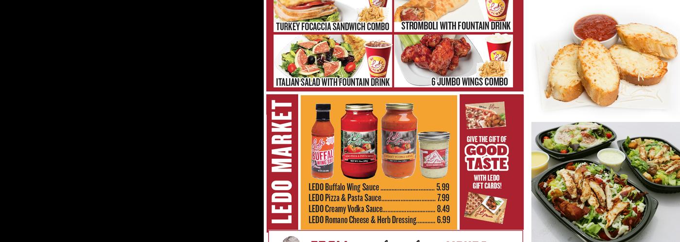 Ledo Pizza Menu