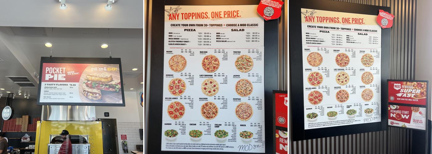 MOD Pizza Menu
