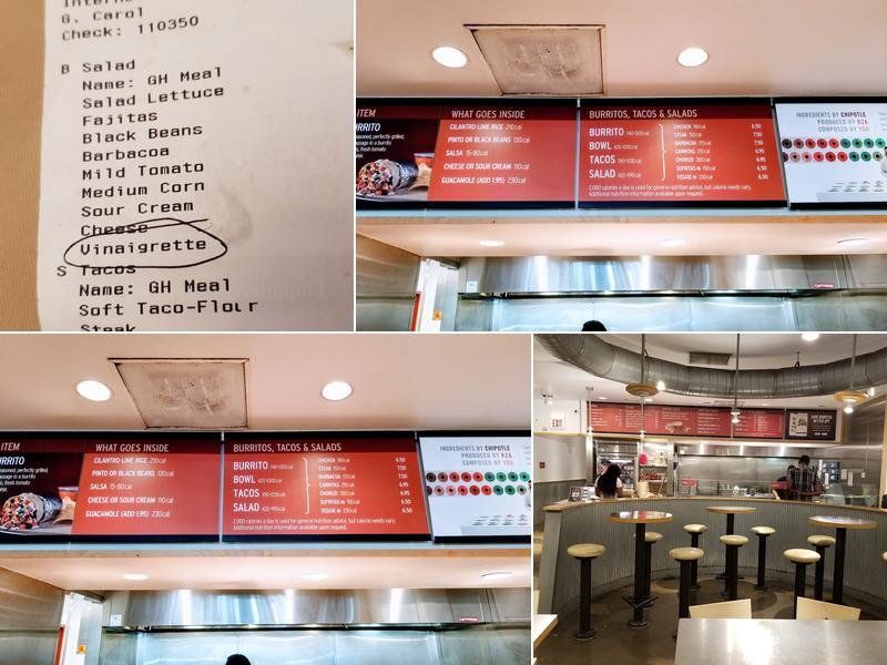 Chipotle Mexican Grill Menu