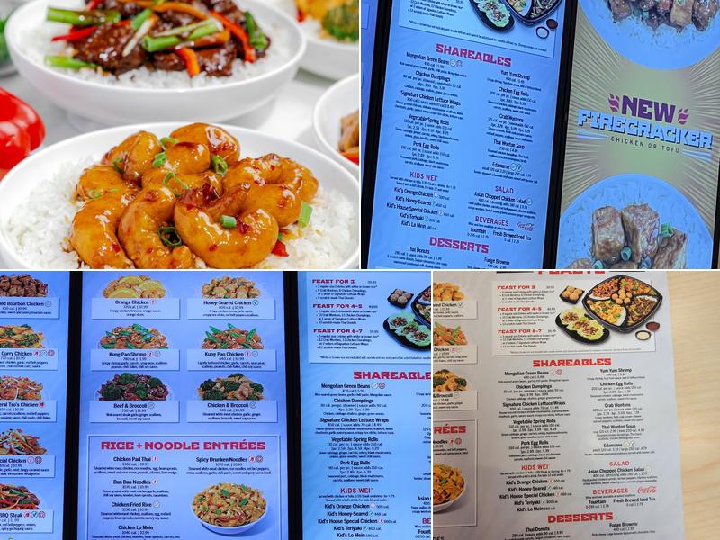 Pei Wei Asian Kitchen Menu
