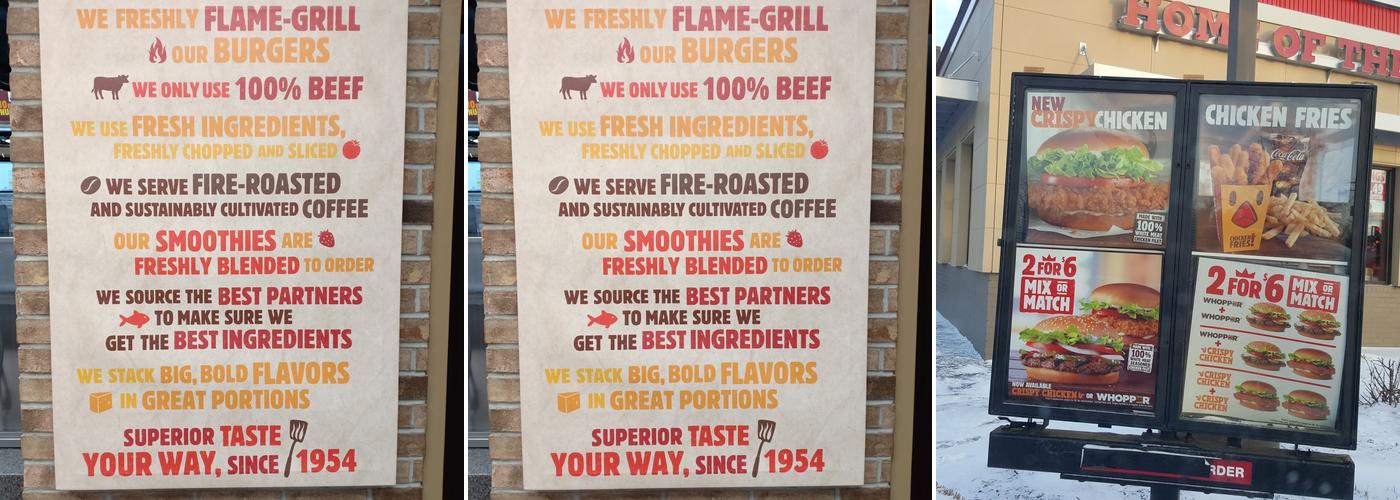 Burger King Menu