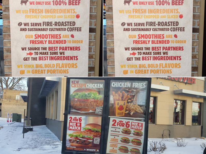 Burger King Menu
