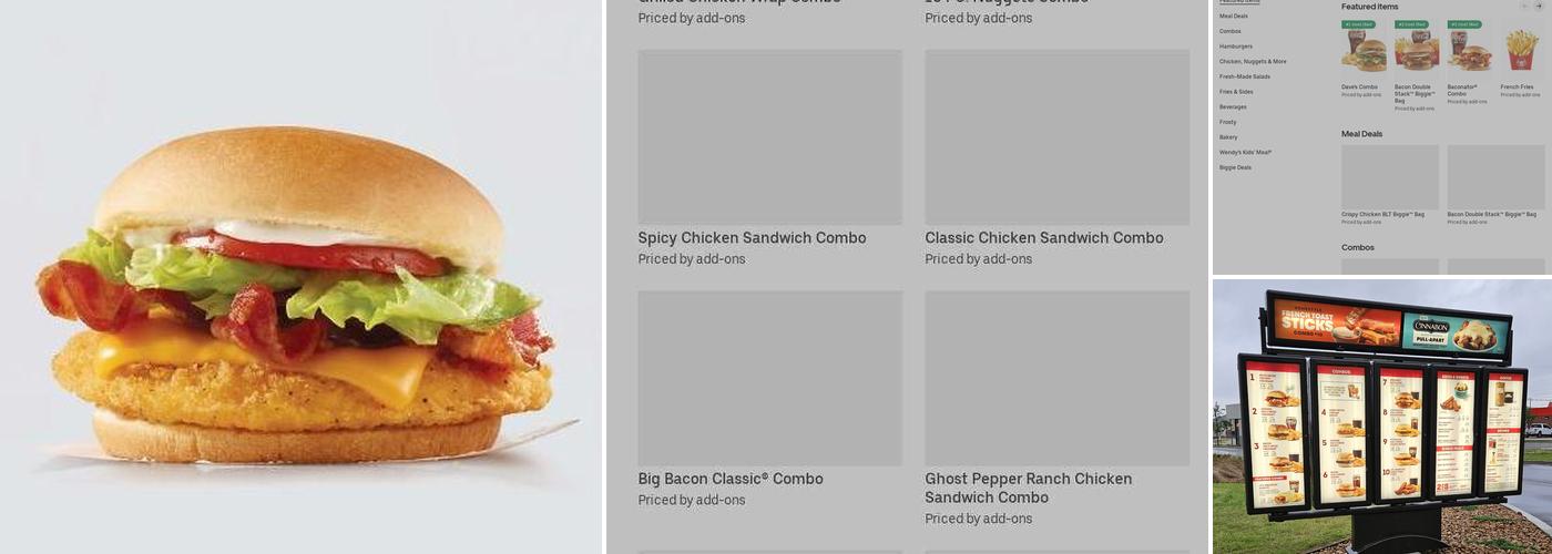 Wendy's Menu