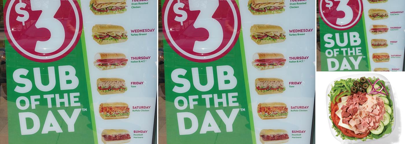 Subway Menu