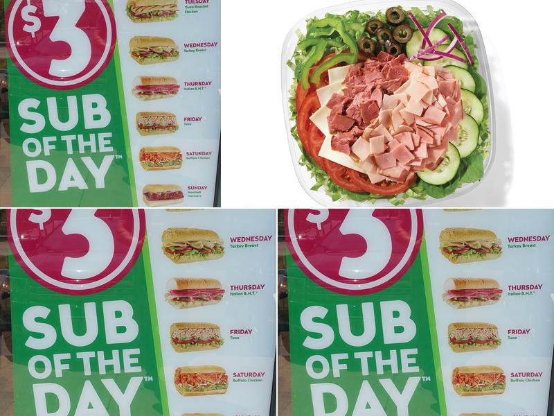 Subway Menu