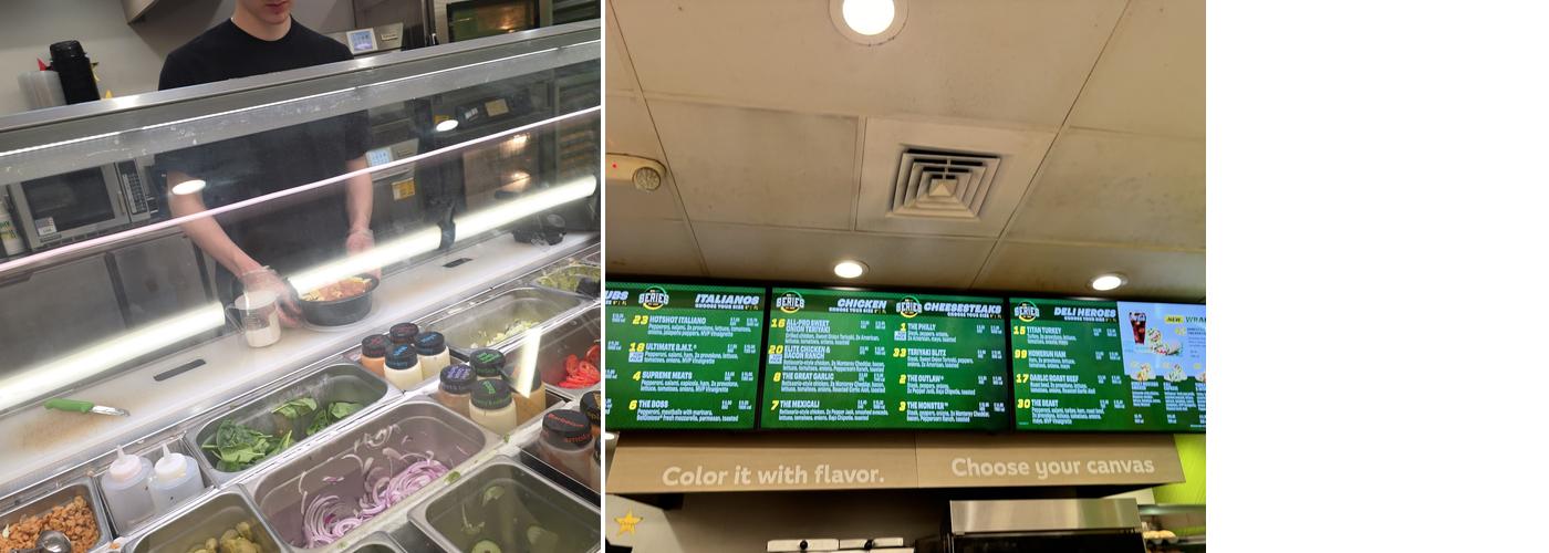 Subway Menu