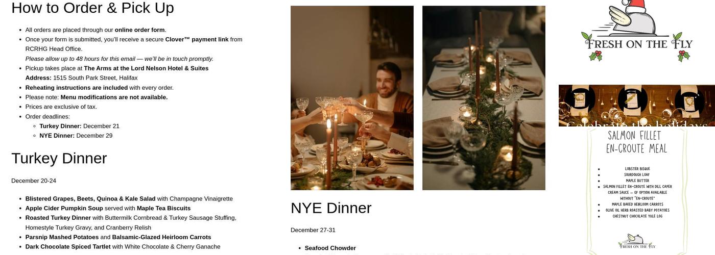 Fresh on the Fly Menu