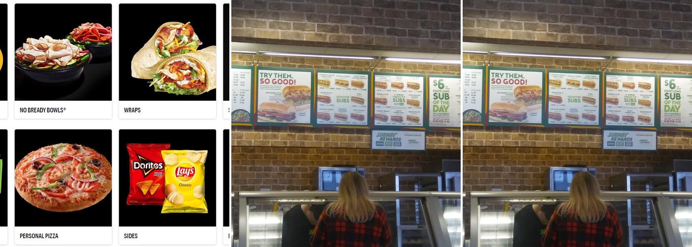 Subway Menu