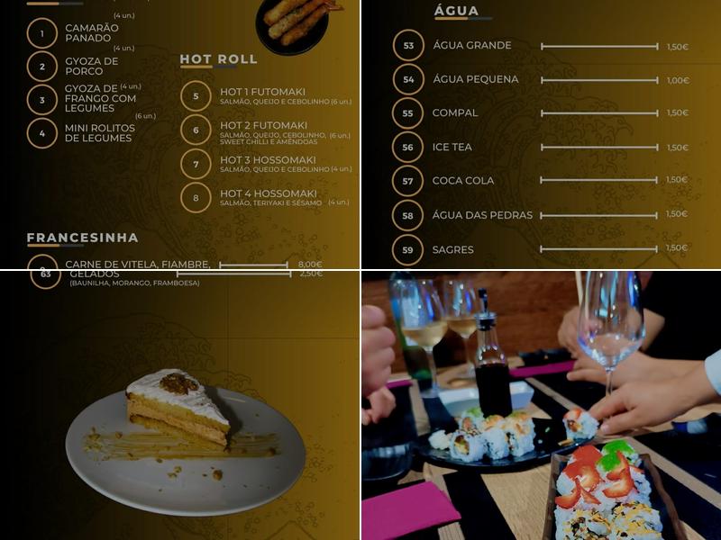 Estação restaurante sushi Menu