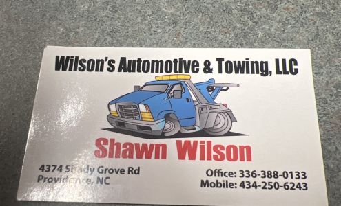 Wilson's Automotive & Towing llc Providence