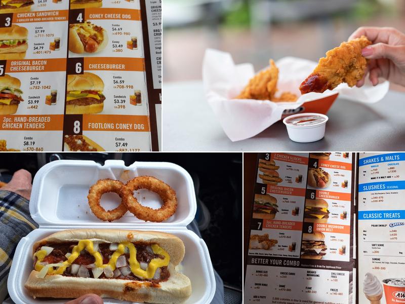 A&W Restaurant Menu