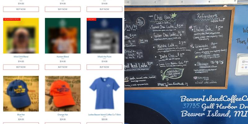 Beaver Island Coffee Company Menu