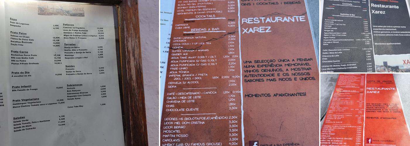 Xarez Menu