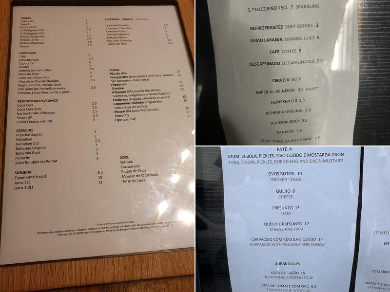 SAHIDA Menu